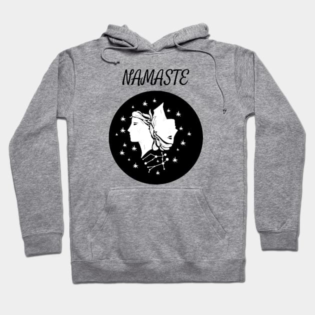 Namaste Gemini Hoodie by DesignIndex